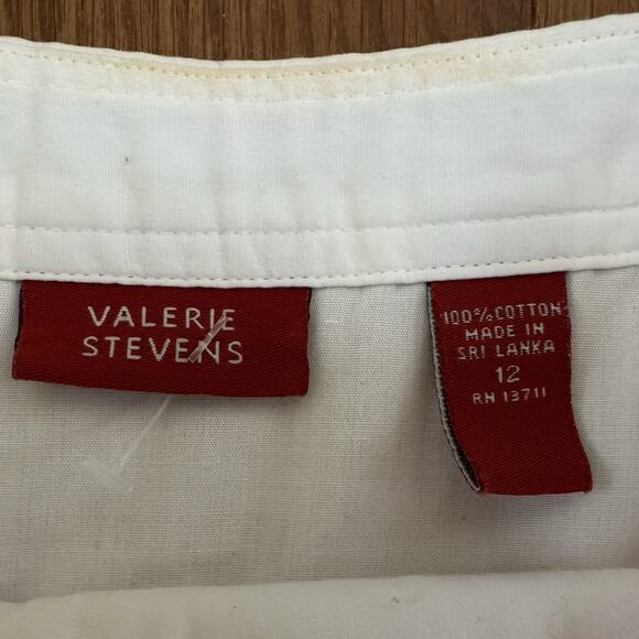 Vintage 90’s Valerie Stevens Paris Watercolor Artsy Midi Skirt Size Large - Picture 4 of 4